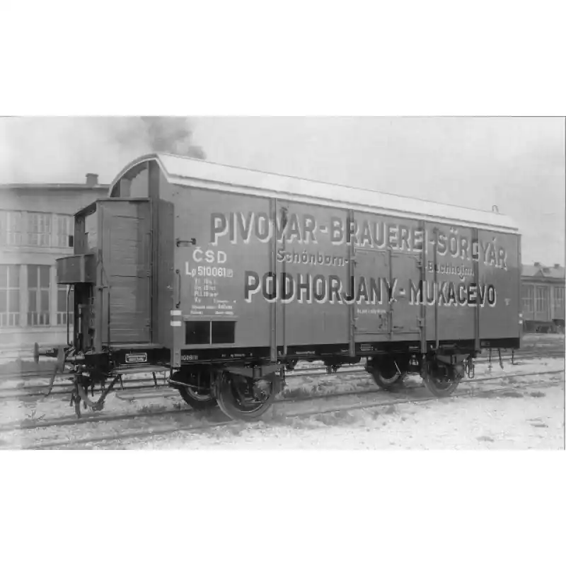 Stavebnice chladicího vozu na pivo Pivovar Pohorjany - Mukačevo, TT, DK model TT0644 Jen Po Omezenou Doba