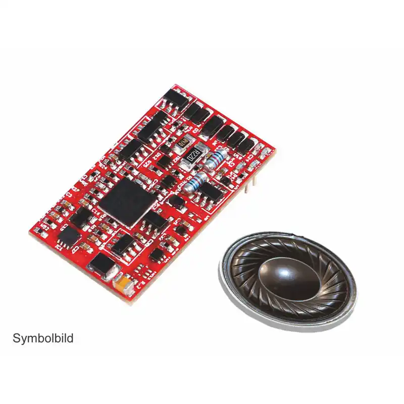 Nová Kolekce Zvukový dekodér PIKO SmartDecoder Sound s reproduktorem pro elektrickou jednotku GTW, 8pólový, H0, Piko 56617