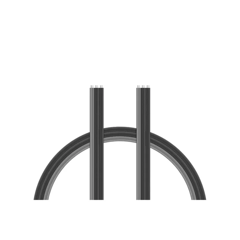 Kabel třížilový Silikonový černo/šedý plochý 0,33mm2 / 22AWG Horká Nabídka
