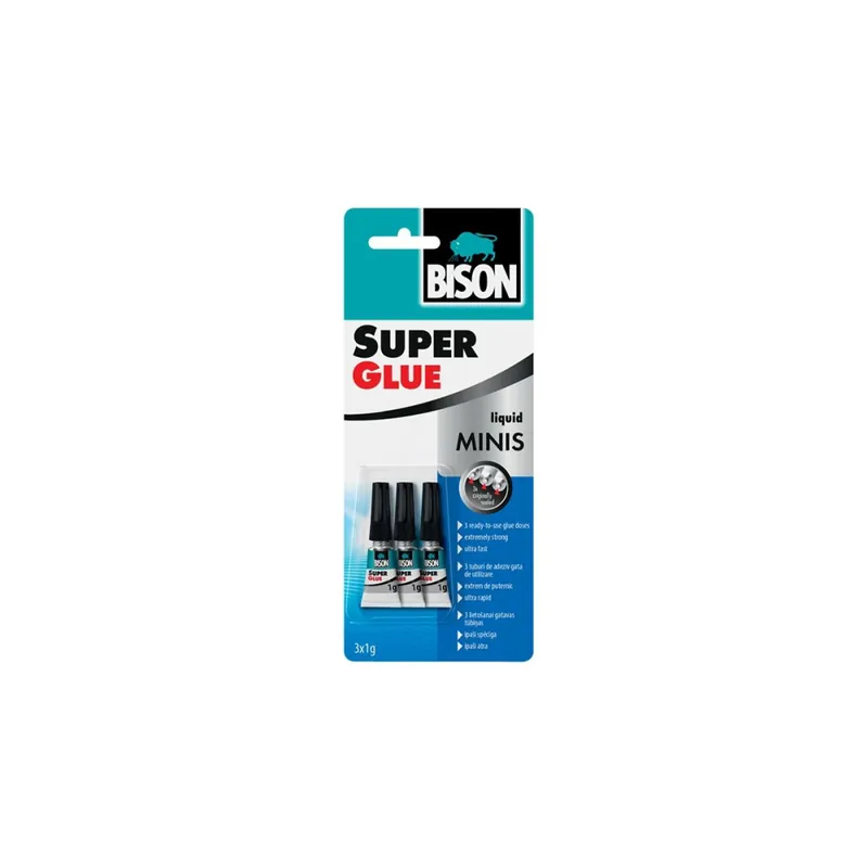 Must-Have BISON SUPER GLUE MINIS 3 x 1g