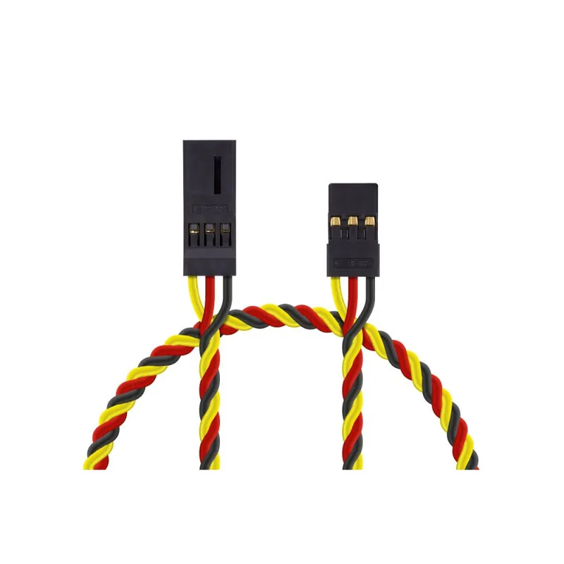 4609 S prodlužovací kabel 150mm JR kroucený silný, zlacené kontakty (PVC) Ověřený