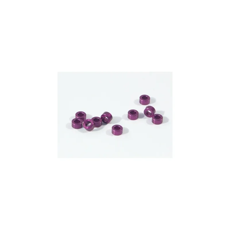 Podložka alu 3x6x3,0mm (fialové 10ks.) Akční Cena