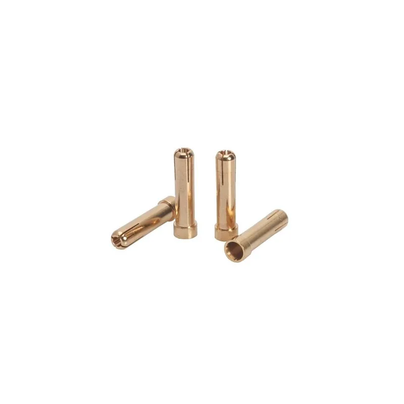 Akční Nabídka 5mm/G5 na 4mm/G4 Gold Works Team/zlaté konektory, 4ks.