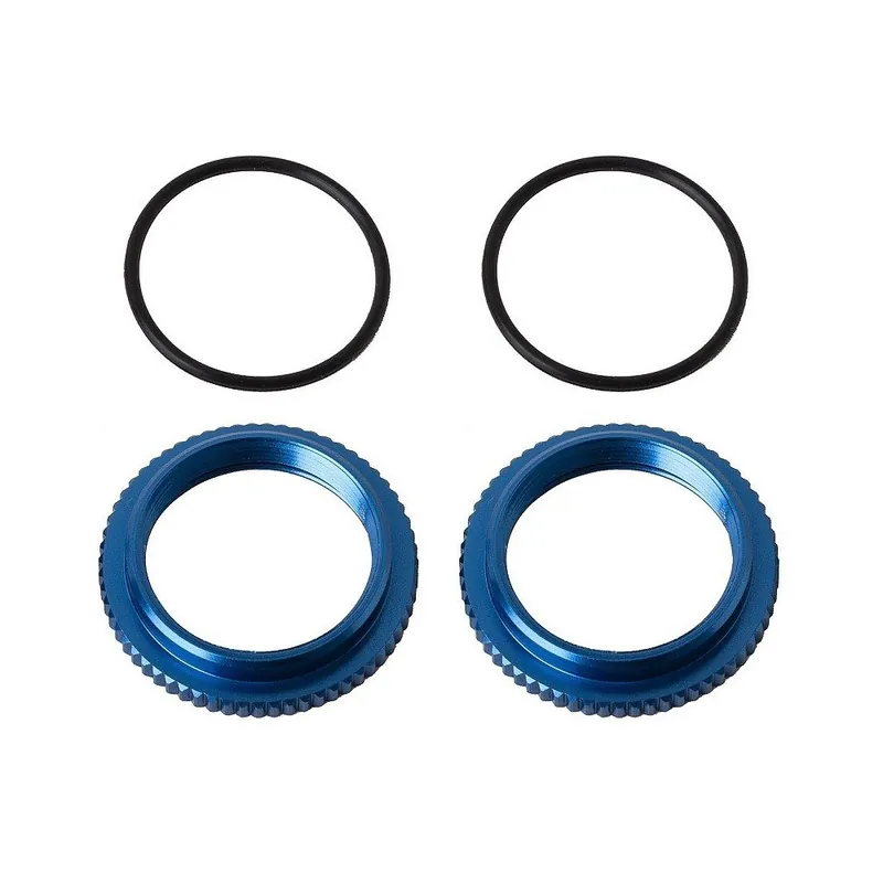 Akce 13mm nastavitelný kroužek tlumiče a příslušenství, modré, 2+2 ks.