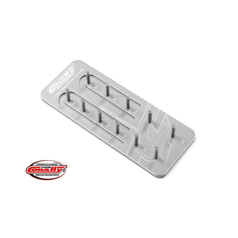 Hliníkový držák pastorků M0,6/3,17mm hřídel (pro jedenáct pastorků) Must-Have