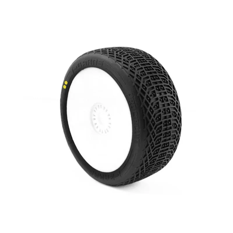 Sleva I-BARRS V3 BUGGY S2 (SOFT) nalepené pneumatiky, bílé disky, 2 ks.