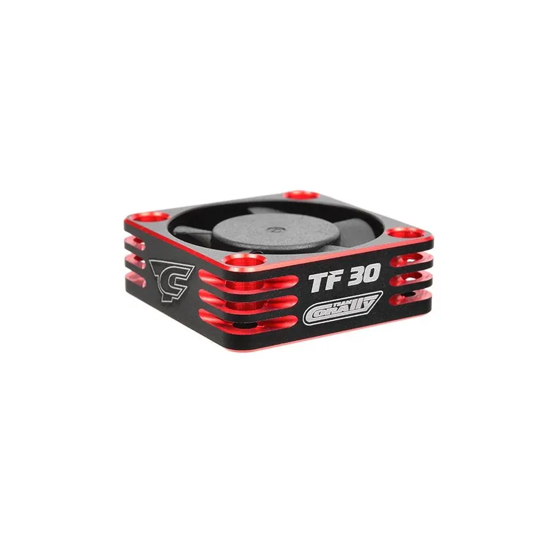 Akční Nabídka Ultra High Speed hliníkový větráček 30mm, černo/červený - 6-8,4V - konektor BEC černý