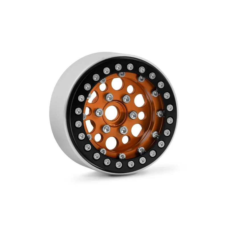 1.9‘‘ Hliníkové beadlock disky pro 1/10 crawler/expedice oranžové - 2 ks Dokud Zásoby Vydrží
