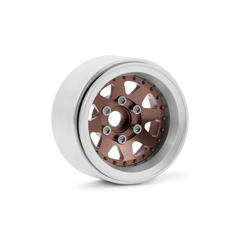 1.9‘‘ Hliníkové beadlock disky offset -10 mm pro 1/10 crawler/expedice bronzové - 2 ks Top Prodej
