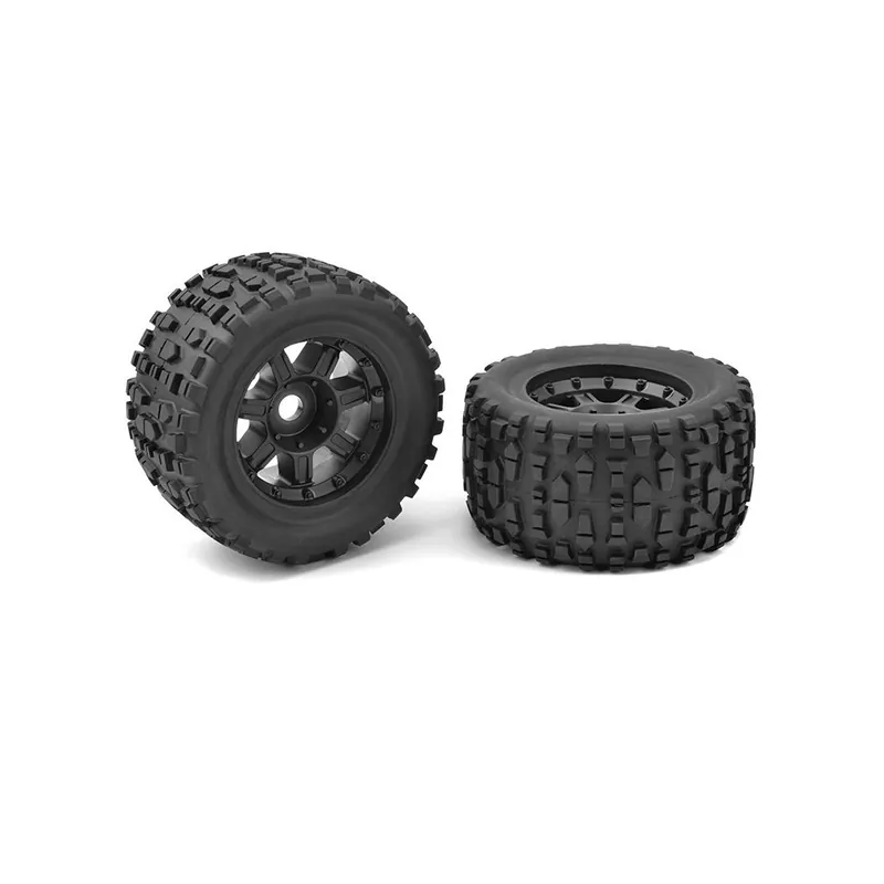 Novinka Monster Truck gumy - XL4S - Grabber - nalepené na černých diskách- 1 pár