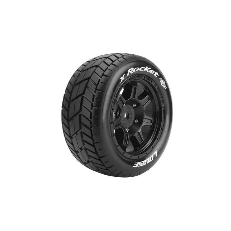 Akční Nabídka X-ROCKET SPORT 1/5 24mm hex Black Rims, 2 ks