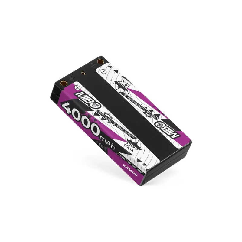 Finální Výprodej MIBO Drift King Purple Shorty 4000mAh 7.6V 2S 130C/260C HV LiPo (4mm, 147g)