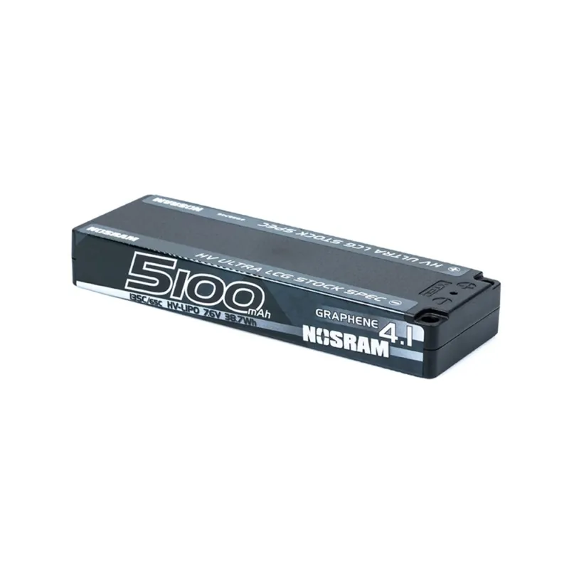 Finální Výprodej HV LCG ULTRA Stock Spec GRAPHENE-4.1 5100mAh Hardcase Akku - 7.6V LiPo - 135C/65C