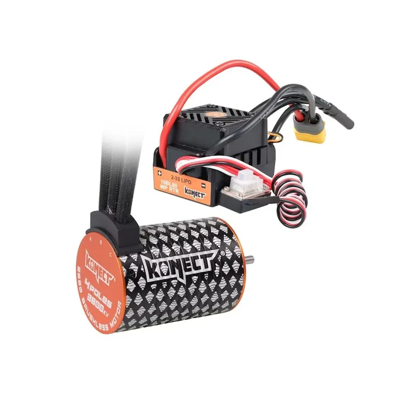 Akční Cena COMBO BRUSHLESS 60A WP + 4P 3650SL 3800KV motor