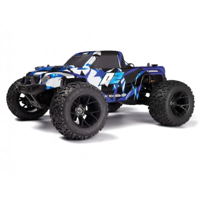 Rychlé Dodání Quantum2 MT 1/10th Monster Truck - Modrý