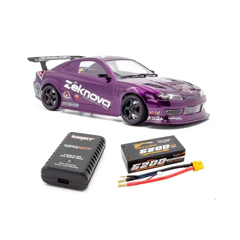 Tovární Cena 1/10 Drift OVER-D10 RWD car RTR + akumulátor a nabíječ