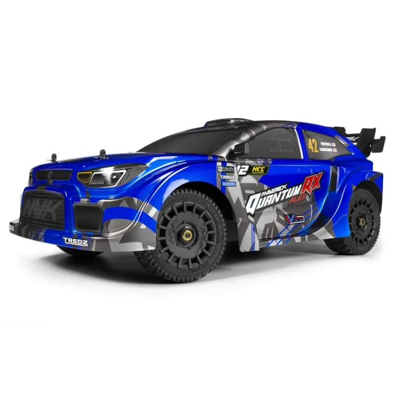 Zlevněný QuantumRX Flux 4S 1/8 4WD Rally Car - Modrý