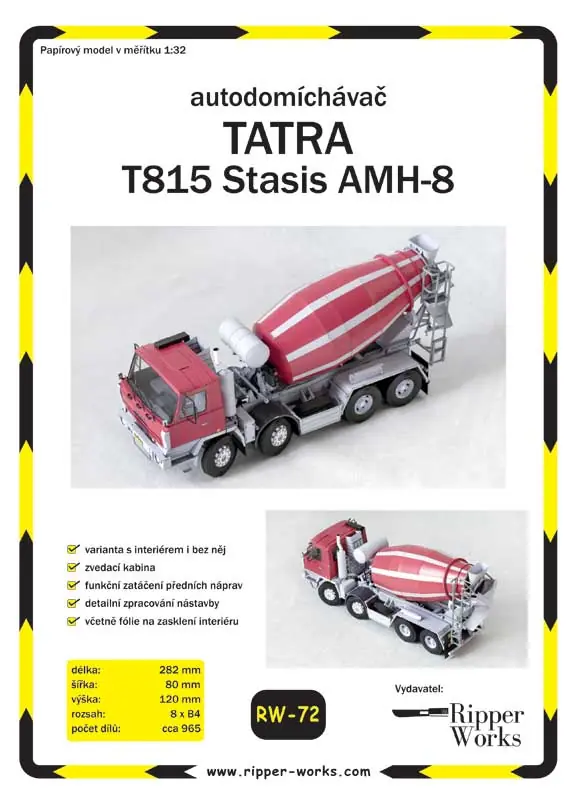 Autodomíchávač Tatra 815 8x8 Stasis AMH-8 Akce