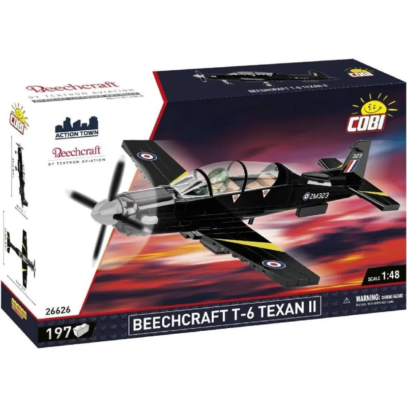 Beechcraft T-6 Texan II - černý - Plastová stavebnice COBI Levný