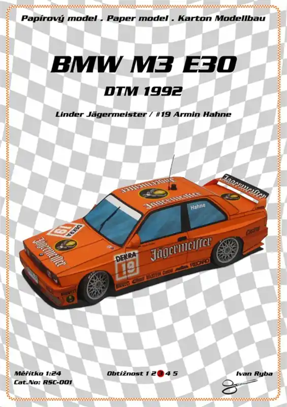 BMW M3 E30 DTM 1992 Cenově Výhodný