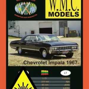 Aktuální Chevrolet Impala 1967 - Laserové doplňky - kostra
