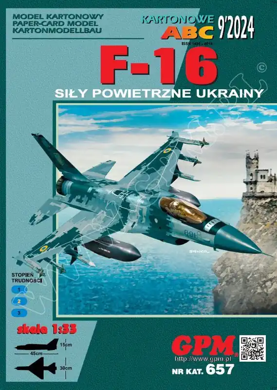 F-16C Ukraina Air Force Originální
