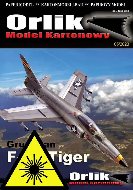 Grumman F-11 Tiger - Laserové doplňky - kostra Vrácení Zdarma