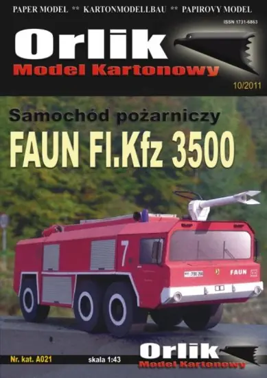 Zlevněný Hasičský vůz Faun Fl.Kfz 3500