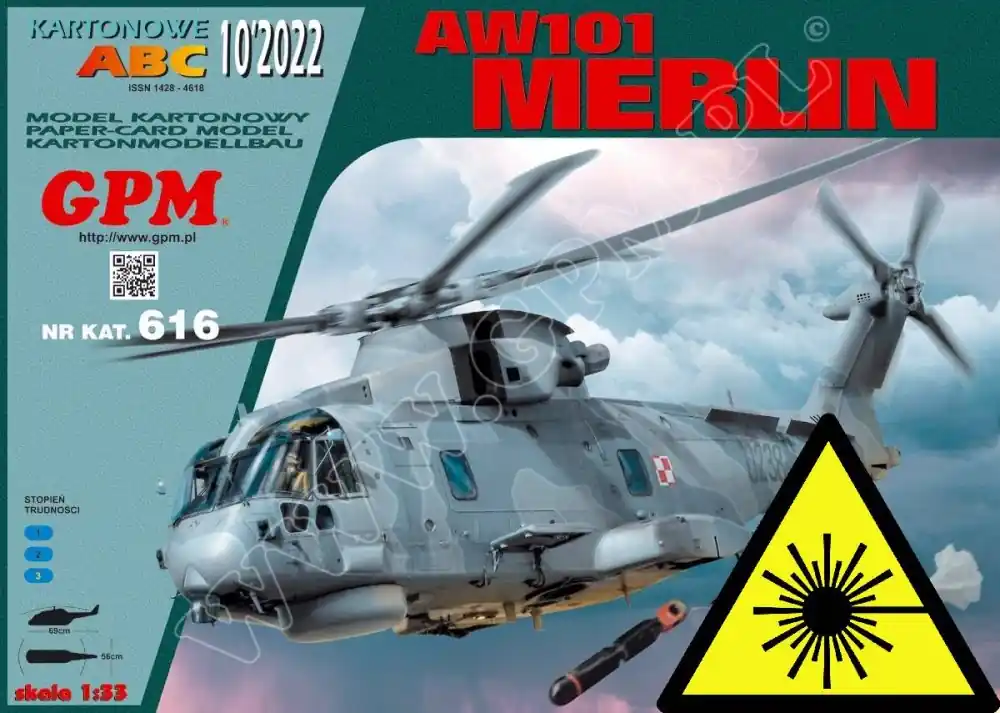 Helikoptéra AW101 MERLIN - plastová kola Akční Nabídka