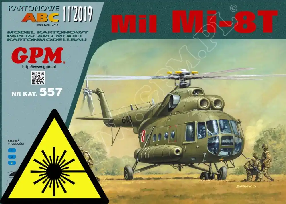 Odeslání Ihned Helikoptéra Mil Mi-8T - Laserové doplňky - kostra, detaily