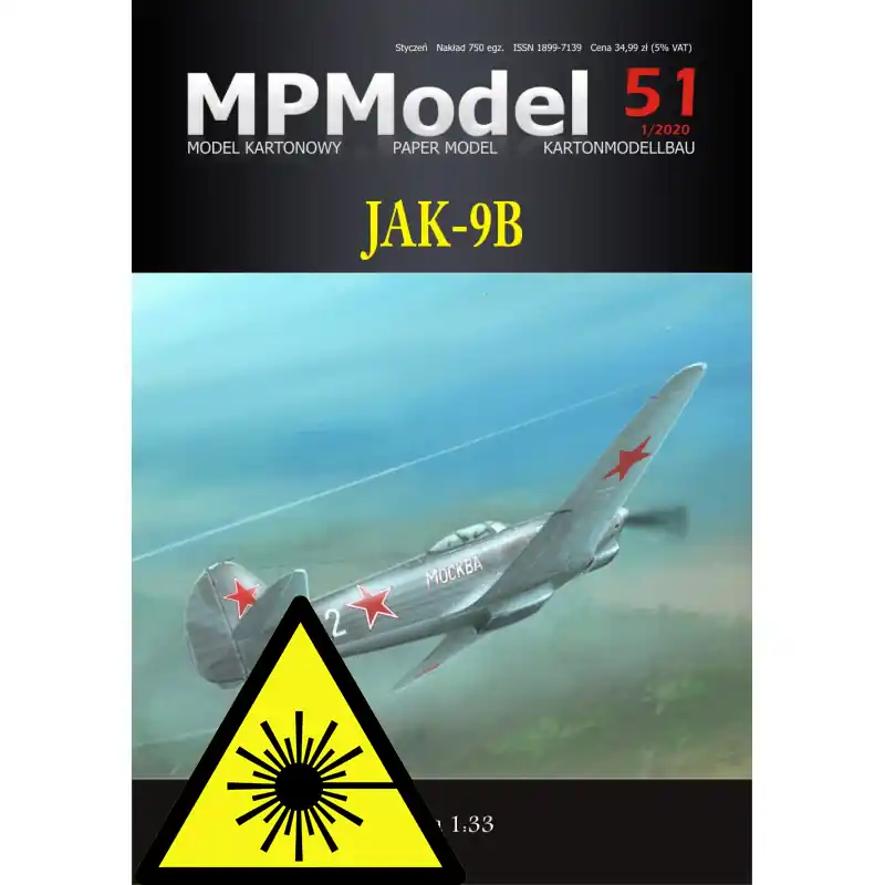 Cenová Bomba JAK-9B - Laserové doplňky - kostra, detaily