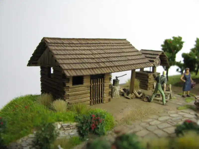 Kozí chlívek a dřevník 1 72 Levný