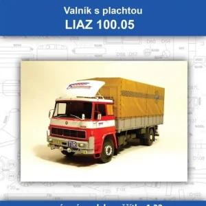 Liaz 100.05 valník s plachtou Autentický