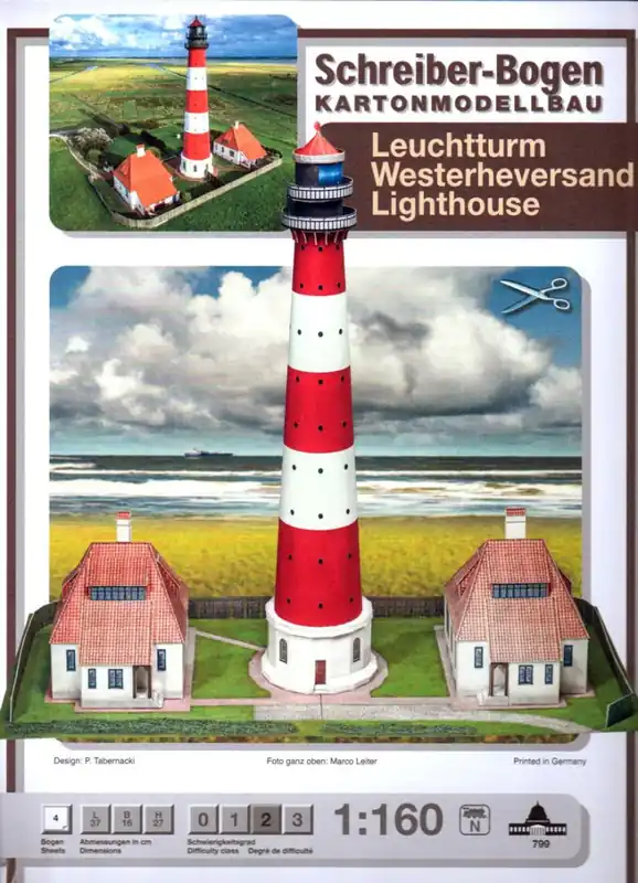 Maják Westerheversand Pouze Dnes