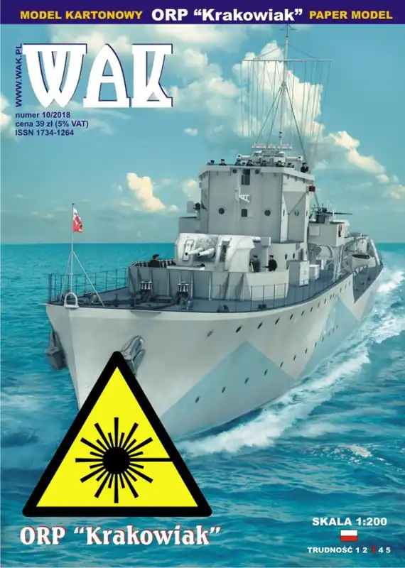 ORP Krakowiak/ORP Slazak - Laserové doplňky - kostra Dokud Zásoby Vydrží