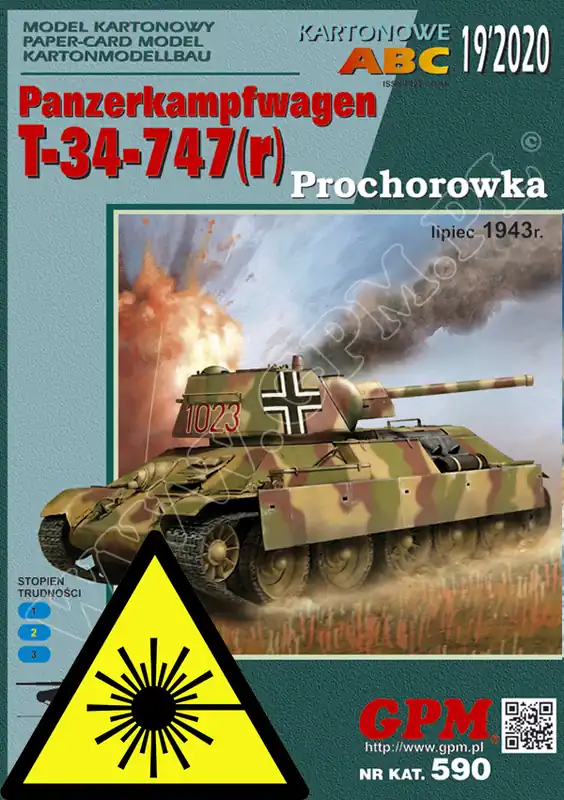 Panzerkampfwagen T-34-747 (r) Prochorowka - Laserové doplňky - pásy Ověřený