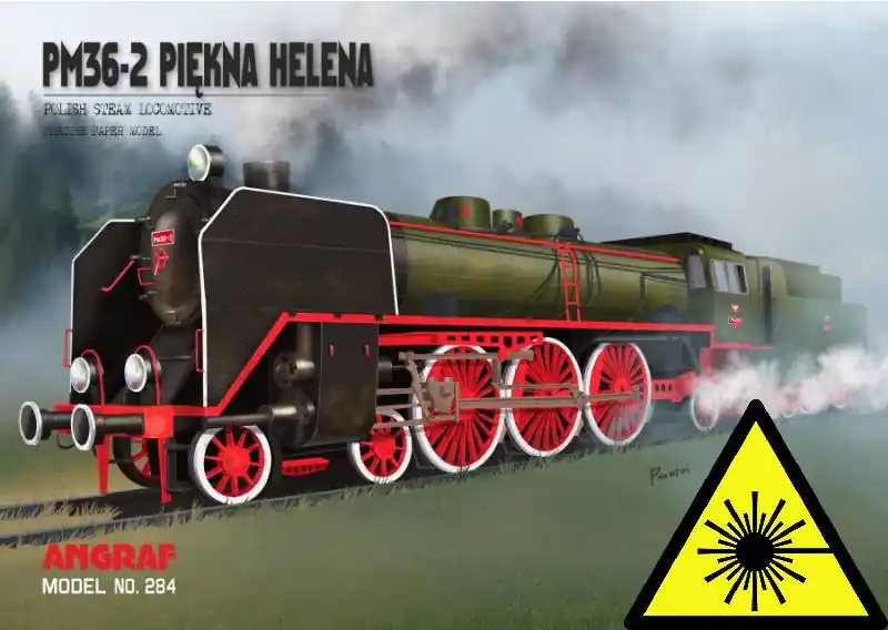 Aktuální Parní lokomotiva Pm36-2 Piekna Helena - Laserové doplňky - kostra, detaily