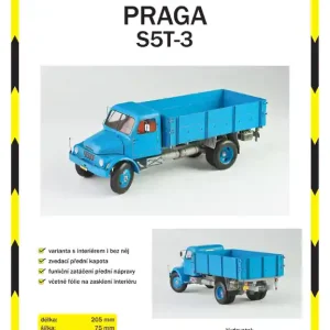 Praga S5T-3 krátký valník Vysoce Kvalitní