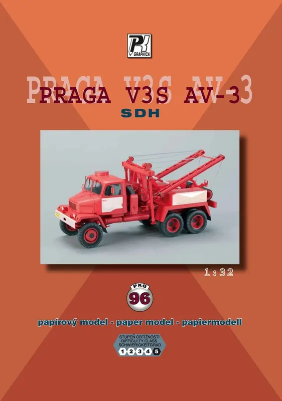 Vysoce Kvalitní Praga V3S AV-3 SDH