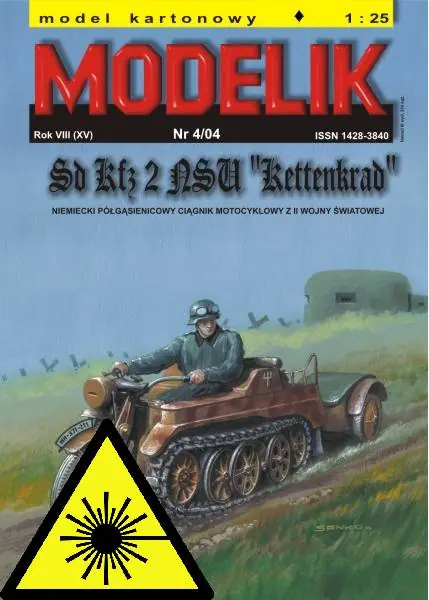 Sd kfz 2 nsu Kettenkrad - Laserové doplňky - pásy Speciální Cena