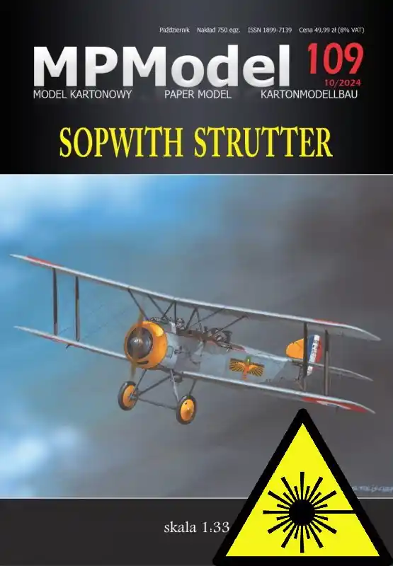 Ověřený Sopwith Strutter - Laserové doplňky - kostra