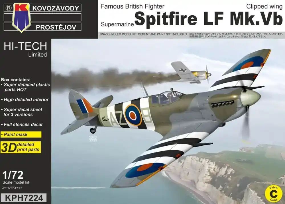 Zlevněný Spitfire Mk.Vb "Clipped wing" 1/72