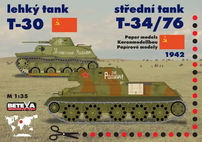 Nakupujte Hned Tanky T-30 a T-34/76