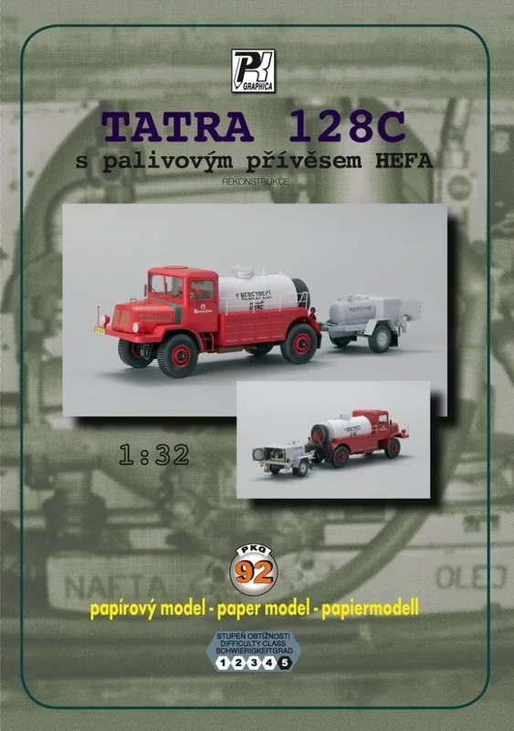Nejlepší Volba Tatra 128C s palivovým přívěsem HEFA