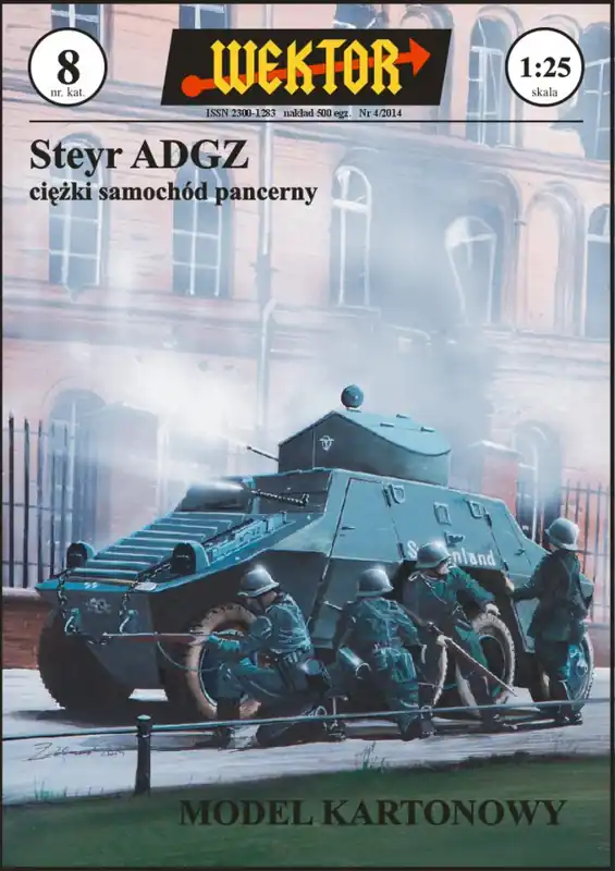 Těžký obrněný vůz Steyr adgz Originální