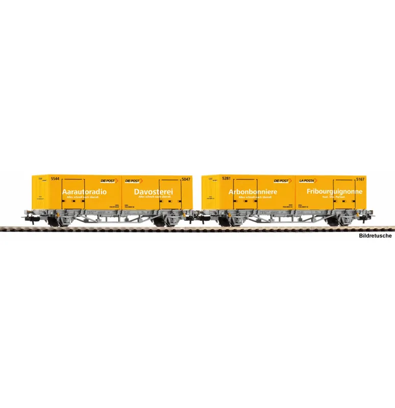 Vrácení Zdarma Kontejnerový vůz 2x 20‘‘ WP Post-Container CH-AAE