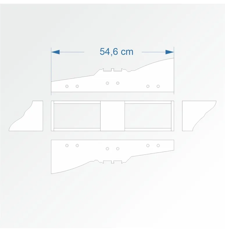 Akční Nabídka Modul rovný dvojkolejný 15 cm – čela 2B96 a 2B96