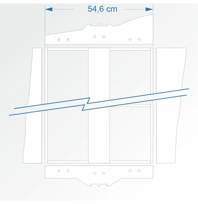 Modul rovný dvojkolejný 120 cm – čela 2B96 a 2D99 Vrácení Zdarma