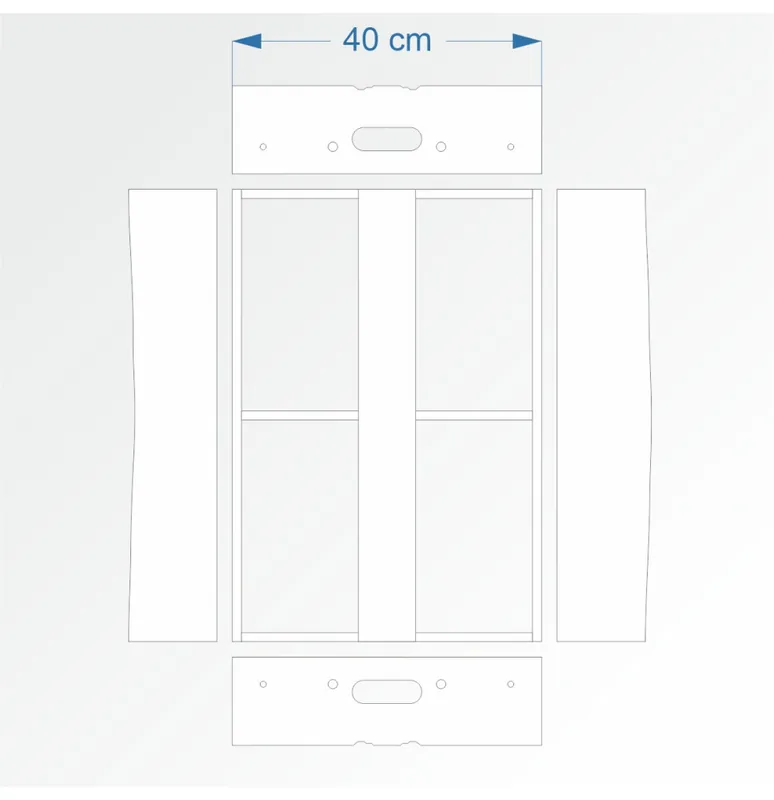 Modul rovný 60 cm – čelo RR a RR Výhodná Nabídka