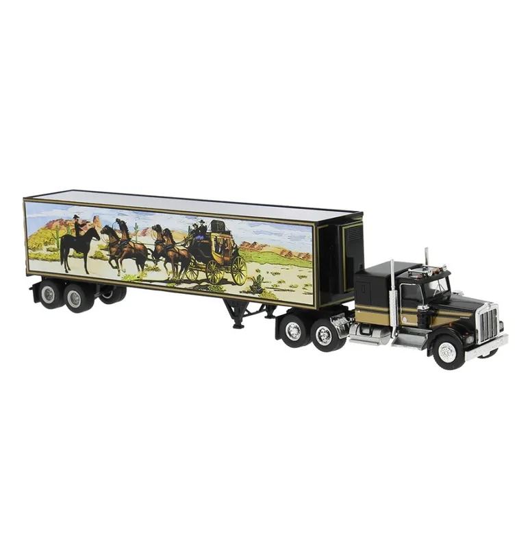 Nová Kolekce Kenworth W900 Koffersattelzug, schwarz